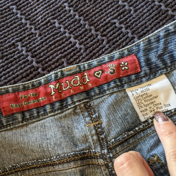 Y2K Mudd Jeans High Rise Bootcut Sz 11 NWOT - Picture 8 of 13